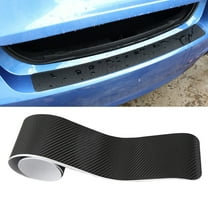 Carbon Fiber Car Rear Bumper Protector Trim Sticker 90CM PVC Universal Trunk Guard for Most Vehicles
