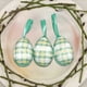 thumbnail image 4 of Decoraciones de Pascua para el Hogar 3 Piezas Colgando Simulación de Pintura de Bricolaje, Huevos de Plástico Verde 15x5x3cm para la Disposición de la Escena, Apoyos de Resurrección, 4 of 6