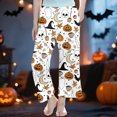 thumbnail image 2 of JAJAHO Girls Pajamas Pants Halloween Sleepwear Bottoms Sizes 3-14 Loose Straight Leg Kids Loungewear Pants, 2 of 4