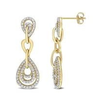 Everly Women's Diamond 10k Yellow Gold Earrings