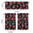 thumbnail image 6 of Kitchen Curtains and Valance Set 36 Inch Tier Pioneer Colorful Floral 3 Pieces Set Dining Room Small Curtain Drapes Cafe Curtains Valance for Home Decor Rod Pocket, 6 of 6