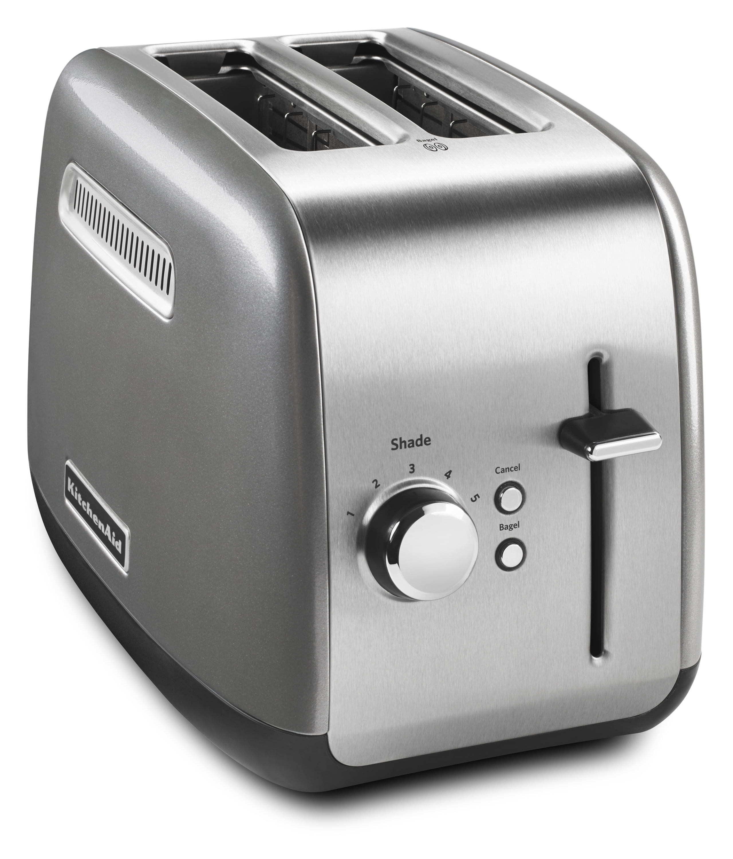 New Kitchenaid Contour Silver With Stainless Steel 2-Slice Toaster KMT2115CU