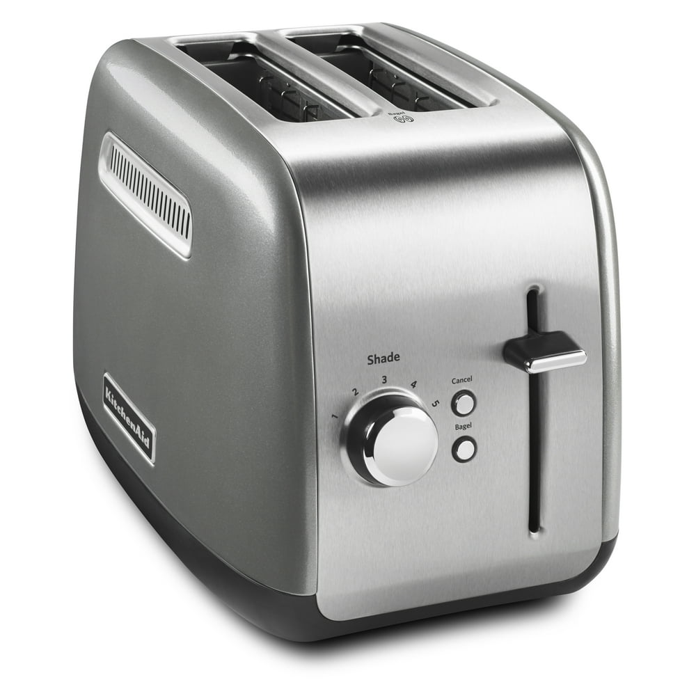 KitchenAid 2Slice Contour Silver Toaster with Manual Lift Lever