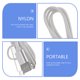 thumbnail image 3 of unbranded 2Ud Cables USB Tipo C Dorados Trenzados De Nylon Para Y Transferencia De Datos Portátiles, 3 of 6