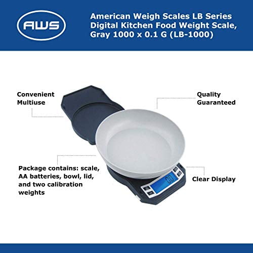 American Weigh Scales Lb-1000 Compact Bowl Scale