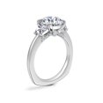 thumbnail image 3 of 1.00 Carat Brilliant Round Cut Natural Diamond Three Stone Beautiful Ring for Engagement Solid 14K White Gold Size 9, 3 of 7