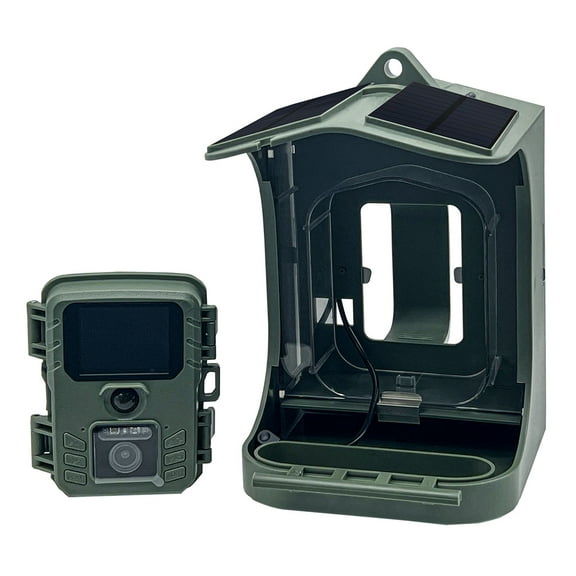 Solar Powered 1080P Wireless WiFi Smart Bird Feeder Camera Bird Watching Camera