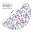thumbnail image 3 of Sikiie Floral Butterfly 30-48 inches {designName} Print Christmas Tree Skirt Snowman Xmas Tree Skirt with Edge Christmas Decorations for Holiday Party36", 3 of 7