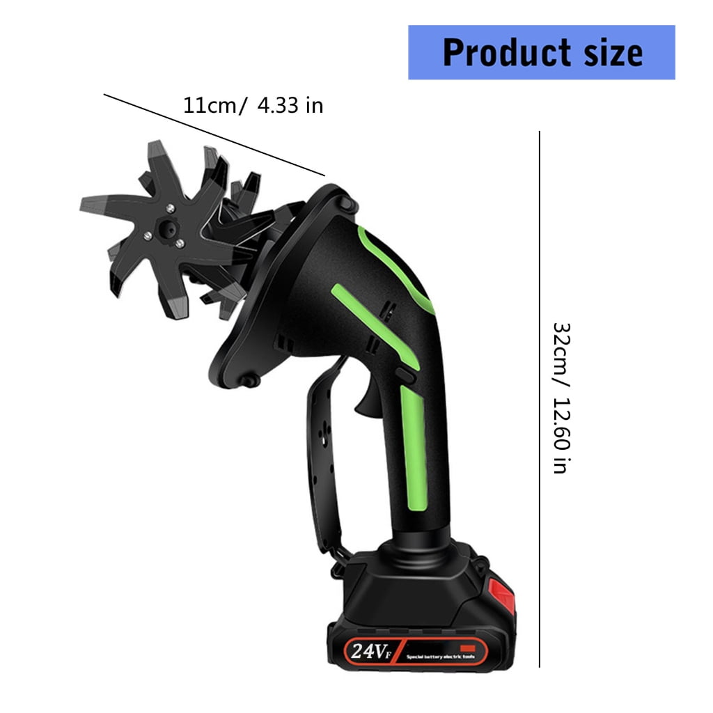 Miiottaa Electric Loosening Machine Household Cultivator Plowing Turning Machine Weeding Turning Machine Rotary Tiller Tool