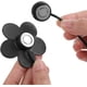thumbnail image 5 of 2 Pack Magnetic Curtain Tiebacks Magnetic Curtain Tiebacks Beautiful Flower Pattern Curtain Clip Curtain Tiebacks Curtain Accessories for Home Living Room Bedroom Office Flower (Black), 5 of 5