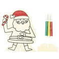 thumbnail image 2 of EUDIDV Xmas Decoration Ornaments Christmas Wooden Decorations DIY Painting Educational Children's Toys Christmas Figurines, 2 of 6