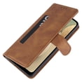 thumbnail image 2 of Allytech Magnetic Clasp Wallet Case Fit For Samsung Galaxy A22 4G 6.4 inch Leather Wallet Case Flip Card Slots Kickstand Folio Phone Cover For Samsung Galaxy A22 4G,Brown, 2 of 5