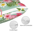 thumbnail image 3 of Naloa Tropical Flamingo Pillow Covers, Throw Pillow Case Cushion Covers,Cushion for Bedroom,Couch,Home-20"x30", 3 of 6