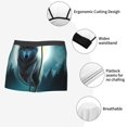 thumbnail image 5 of Rateoe Wolf Mens Boxer Briefs Poly Spandex Performance Boxer Briefs Underwear Hem Boxer Briefs - XX-Large, 5 of 8
