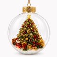 thumbnail image 2 of Christmas Light Up Story Ball Ornament, 3.94 Inch Glowing Mini Holiday Scene Tree Hanging Decoration With Warm Light For Festive Home Christmas Party Decoration,B, 2 of 6