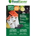 thumbnail image 5 of FoodSaver VS0160 PowerVac Compact Vacuum Sealing Machine, White & 8" and 11" Vacuum Seal Rolls Multipack, Make Custom-Sized BPA-Free Vacuum Sealer Bags, Multi-Pack, Clear, 5 of 13