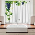 thumbnail image 2 of Ambesonne Vine Kitchen Curtains, Weeping Vines Vineyard, 55"x39", Lime Green Emerald, 2 of 3
