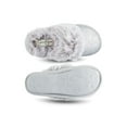 thumbnail image 6 of Jessica Simpson Girls Plush Slip on House Slippers With Memory Foam, 6 of 9