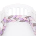 thumbnail image 1 of Parachoques Para Cama De Bebé De 2 Metros, Cuna Trenzada Infantil, Almohada De Parachoques, Cojín Con Nudo Trenzado, Cuna Con Parachoques, Protector De Parachoques, Decoración, 1 of 8