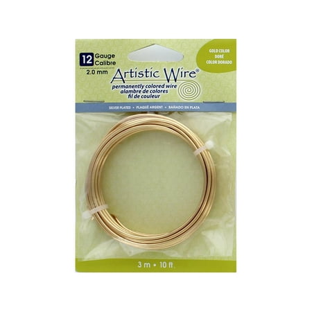 Artistic Wire 12Ga Tarnish Resistant Gold 10ft