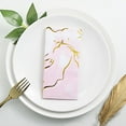 thumbnail image 2 of BalsaCircle 20 Pieces 13" x 13" Gold White Metallic Swirl Paper Napkins, 2 of 7