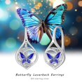 thumbnail image 6 of Midir&Etain Leverback Earrings for Women 925 Sterling Silver Celtic Butterfly Dangle Drop Earring Irish Jewelry Gifts for Women Girlfriends Good Luck Gifts, 6 of 7