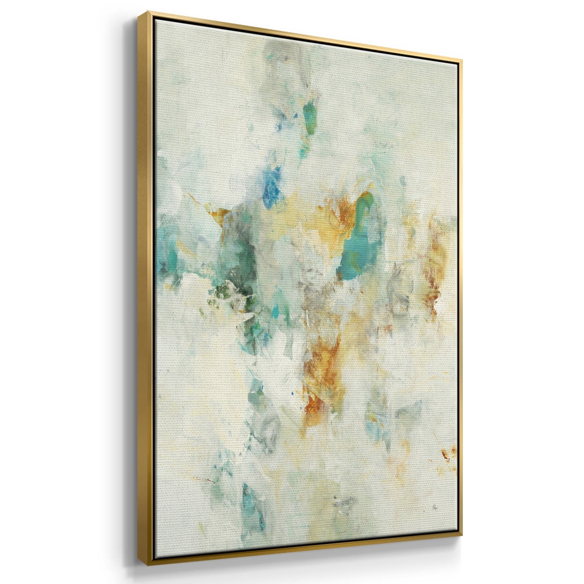 Let's Dance Framed Premium Gallery Wrapped Canvas - Ready to Hang - 17 x 25 - Gold Floating Frame