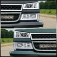 thumbnail image 4 of AJP Distributors LED DRL Chrome Housing Clear Lens Reflector Signal Bumper Lights Lamps Headlights Compatible/Replacement For Chevrolet Silverado 1500 2500 3500 2003 2004 2005 2006 2007 03 04 05 06 07, 4 of 10