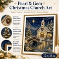 thumbnail image 5 of lhwanj DIY Christmas Pearl Diamond Painting Kit, 5D Pearl Art Craft for Adults and Beginners, Christmas Church and Jesus Wall Decor, Holiday Gifts, 5 of 7
