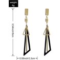 thumbnail image 2 of UBIUO - Pendientes colgantes triangulares de metal sencillos, de estilo vintage, multicapa, geométricos, ligeros y llamativos, para mujer y niña, 2 of 5