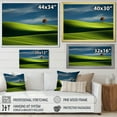 thumbnail image 4 of Designart "Monochrome Meadow In Green Photography I" Meadow Floater Framed Wall Art Living Room, 4 of 5