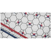 World Cup South Korea Soccer Ball All Over Beach Towel