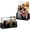 Translucent Black, variant on 2 Pack Picture Frames 8x10 with Clear Base Stand, Acrylic Photo Frame Frameless for Desk Display Decoration(Horizontal + Vertical)