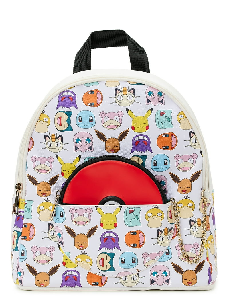 Pokemon Kids Backpack - White with Multicolor Design Pokemon Pikachu Boys 17 main image 3