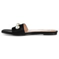 thumbnail image 2 of Journee Womens Leonie Slide Flat Sandals, 2 of 8