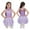 Lavender, variant on Kids Girls Shiny Sleeveless Figure Ice Skating Dress Ballet Lyrical Dancewear Modern Dance Performance Costume Yellow 6