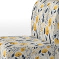thumbnail image 4 of Designart "Yellow Bohemian Bliss Floral Pattern" Upholstered Floral Accent Chair and Cottage Arm Chair - Multiple Color & Pattern, 4 of 7