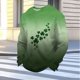 thumbnail image 4 of Ceisia Men's Loose Fit Waffle Knit Sweatshirt - St. Patrick's Day Diagonal Festive Print Green XXXXXL Gifts, 4 of 5