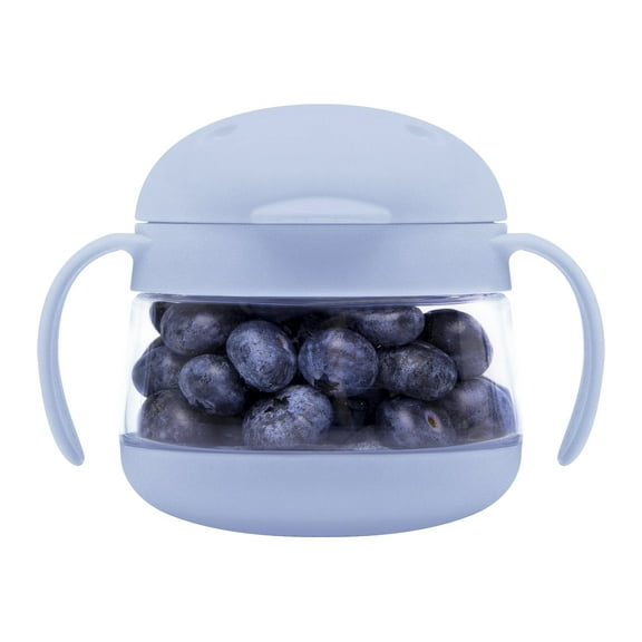 Ubbi Tweat Spill-Proof Snack Container for Toddlers & Kids, BPA-Free, Cloudy Blue
