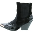 thumbnail image 2 of Cape Robbin Women Mixed Media Pointy Toe Flame Pattern Cowboy Bootie, 2 of 7