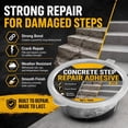 thumbnail image 6 of olkpmnmk Concrete Repair Patch, Heavy-Duty Concrete Repair Paste, Weatherproof Cement Crack Filler Adhesive, Durable Repair Compound for Damaged Concrete Steps, Floors, Walkways & Masonry Surfaces, 6 of 9