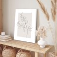 thumbnail image 5 of Neutral Botanical Wall Art, Farmhouse Plant Wall Decor Leaf Flower Line Canvas Wall Art, Minimalist Beige Boho Theme Art Framed Botanical Floral Print Paintings Ready to Hang for Bedroom Living Room, 5 of 6