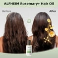 thumbnail image 5 of Alfheim Rosemary+ Strengthening Scalp Pre-Wash Oil 3.38oz | Vegan Formula, Revitalizes Roots, Balances Scalp, Boosts Shine & Strength for All Hair Types, 5 of 8