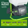 thumbnail image 5 of Greenworks 60V 4 Gallon Cordless Battery Backpack Sprayer with 2.0Ah Battery & Charger 5301202, 5 of 15