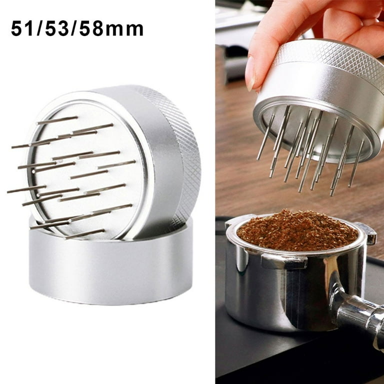 Coffee Tamper Distributor Leveler Tool Needle Type