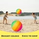 thumbnail image 4 of Pelotas de goma grandes Rainbow Kickballs de 8,5 pulgadas para juegos escolares en interiores y exteriores con mano, 4 of 6