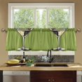 thumbnail image 4 of Yayeee Kitchen Curtains Set of 2 Light Filtering 57"x36" Over Sink Window Panels, Light Black Martini, 4 of 7
