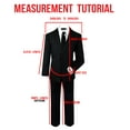 thumbnail image 5 of Black N Bianco Boys' Formal Black Suit with Shirt and Vest, 5 of 6