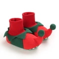 thumbnail image 2 of Esho Christmas Baby Shoes Snow Boots, Infants Winter Xmas Plush Warm Slipper Shoes Santa Elf Booties Shoes 0-18M, 2 of 7