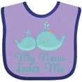 thumbnail image 3 of Inktastic My Nana Loves Me Boys or Girls Baby Bib, 3 of 4